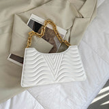 Rhombus Women's Leather Shoulder Bag Solid Handbag