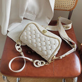 Rivet Small Square Bag Women Underarm Crossbody Handbags for Party