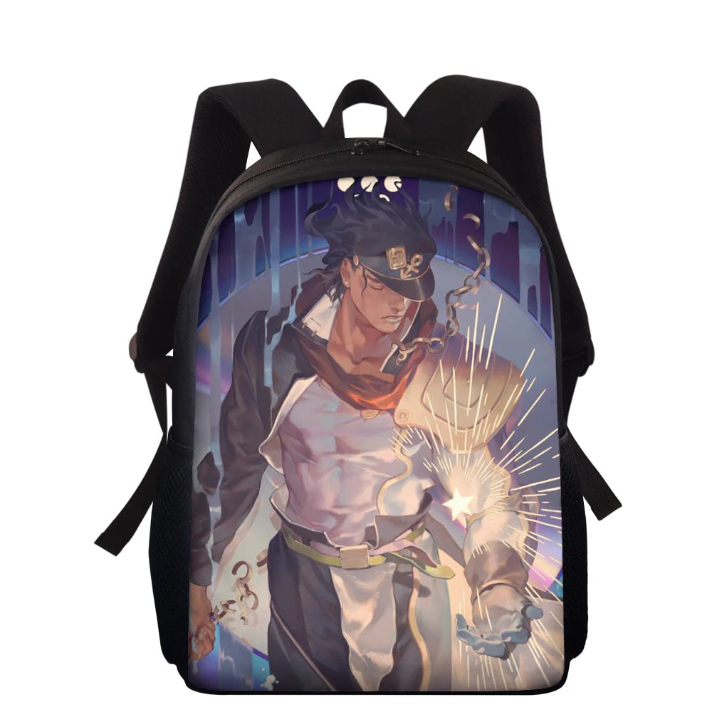 Cartoon Anime Pattern School Backpack for Boys Girls