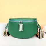 Women's Soft Leather Tote Bag Long Zipper Handbag