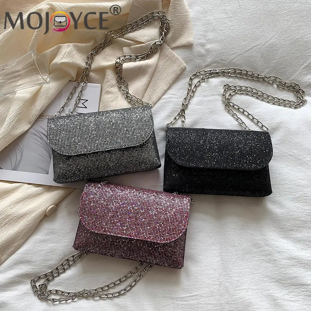 Sequins Underarm Shoulder Bag Women Party Handbag