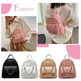 Shoulder Backpack Students Tote Schoolbag Leather Girl Travel Crossbody Bags