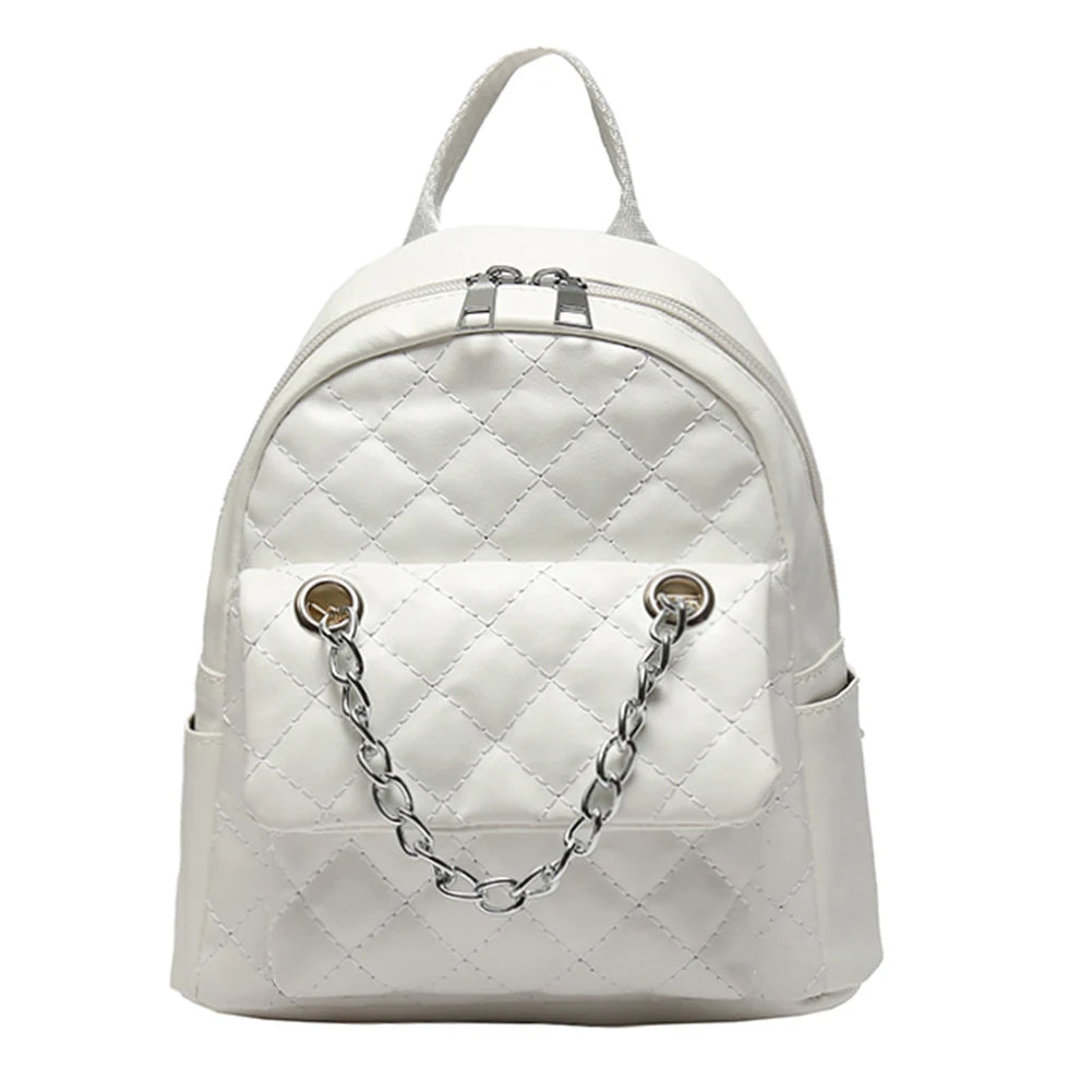 Shoulder Backpack Students Tote Schoolbag Leather Girl Travel Crossbody Bags