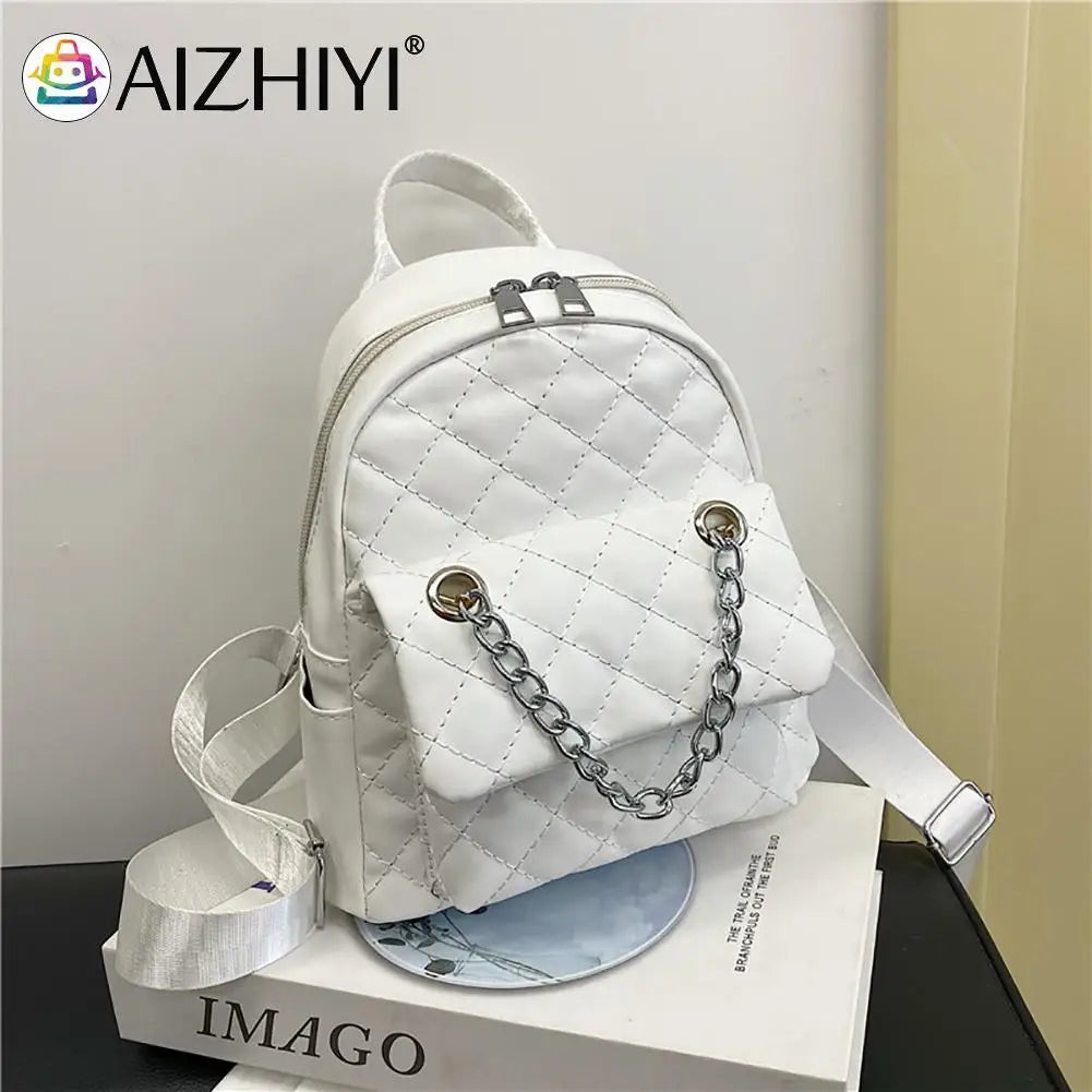 Shoulder Backpack Students Tote Schoolbag Leather Girl Travel Crossbody Bags Han