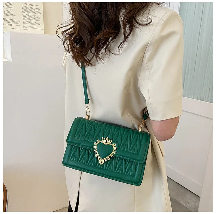 Western-style Shoulder Bag PU Leather Crossbody Bag for Women