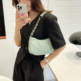 Casual Corduroy Shoulder Bag Crossbody Solid Handbag