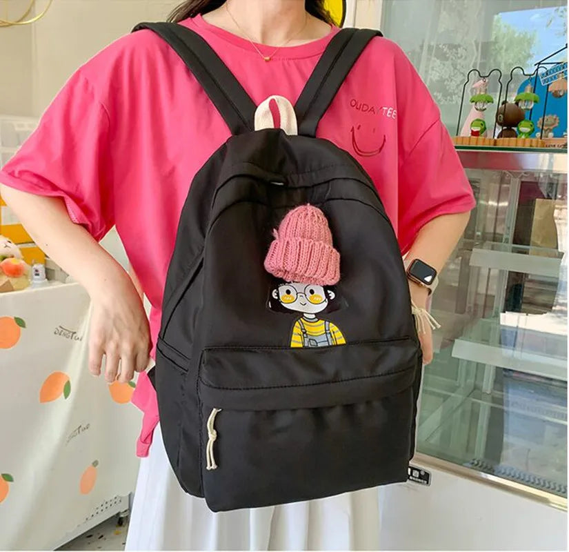 Shoulder Strap School Bag Student School Bag Children's Girl Sweet