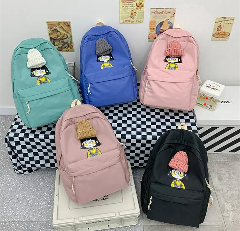 Shoulder Strap School Bag Student School Bag Children's Girl Sweet