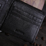 Men's Crocodile Leather Wallet Short Paragraph Cow Leather Business Wallet