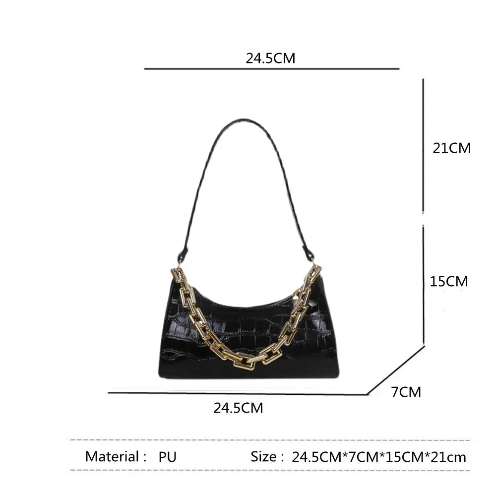 Plaid PU Leather Women's Underarm Shoulder Bag