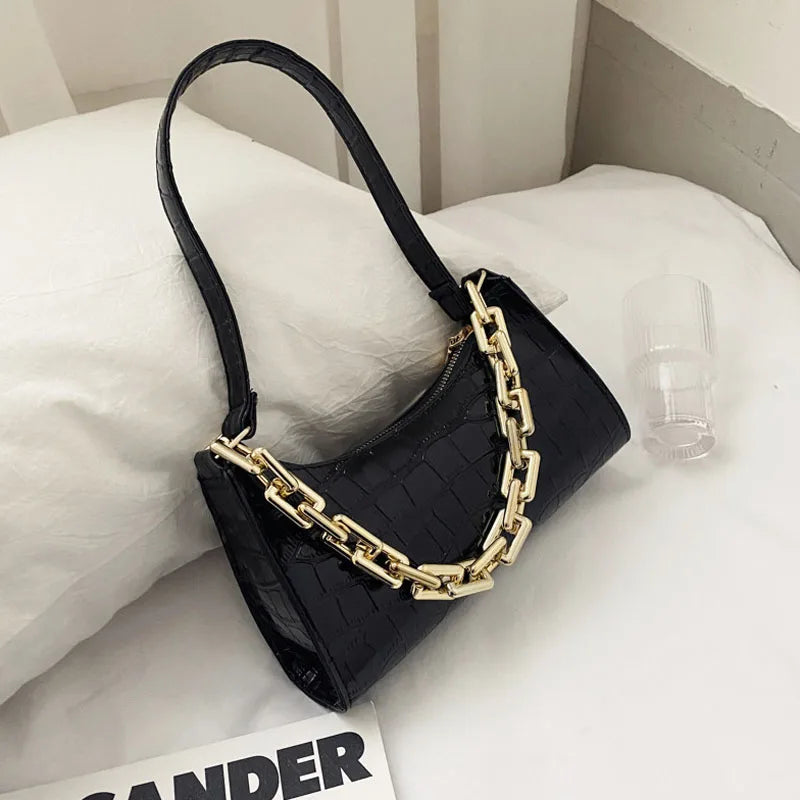 Plaid PU Leather Women's Underarm Shoulder Bag