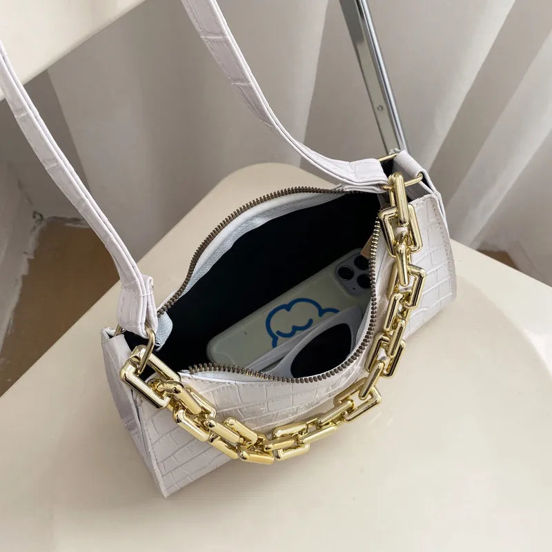 Plaid PU Leather Women's Underarm Shoulder Bag