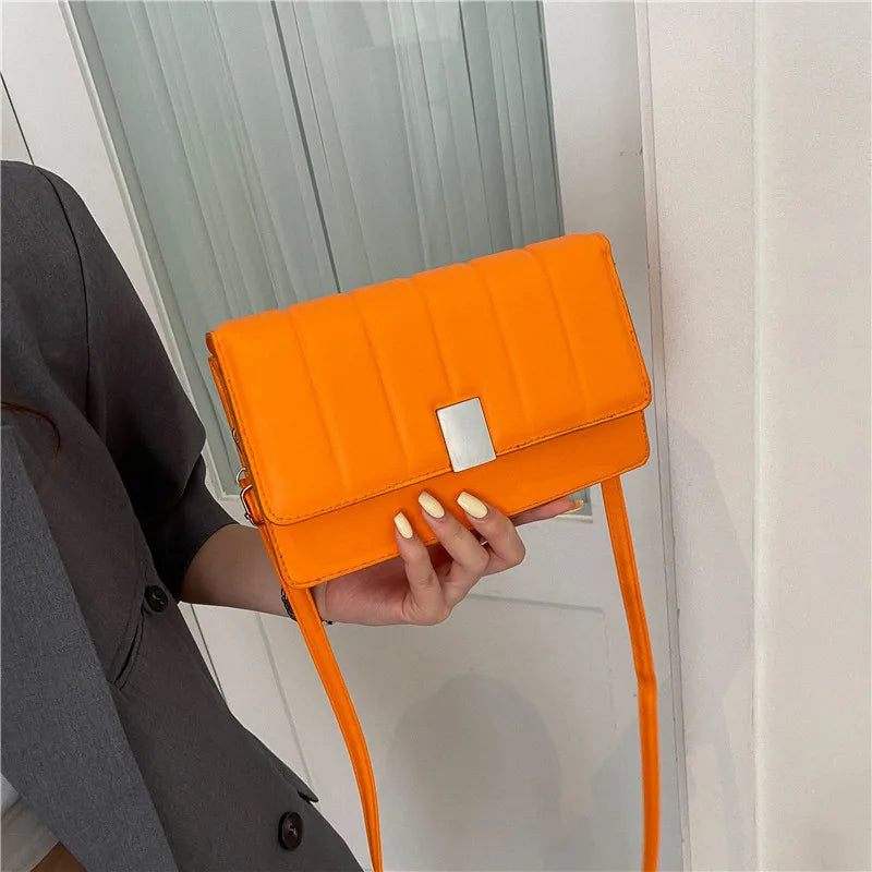 Women's Embossed Messenger Bag One-shoulder Casual Bag