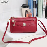 Women's Small Messenger Bag PU Leather Shoulder Crossbody Clutch