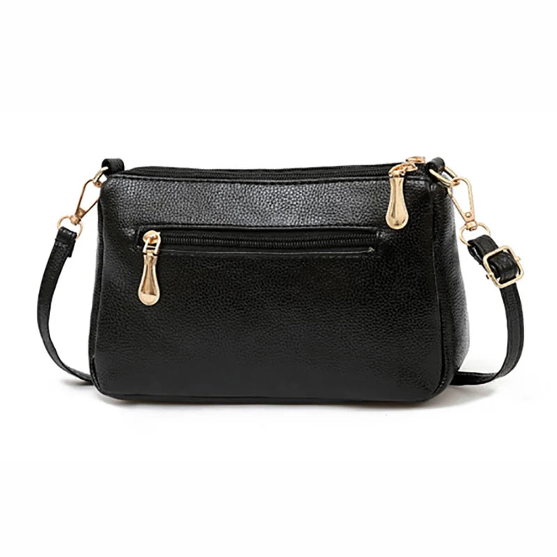 Women's Small Crossbody Clutch Bag PU Leather Shoulder Messenger