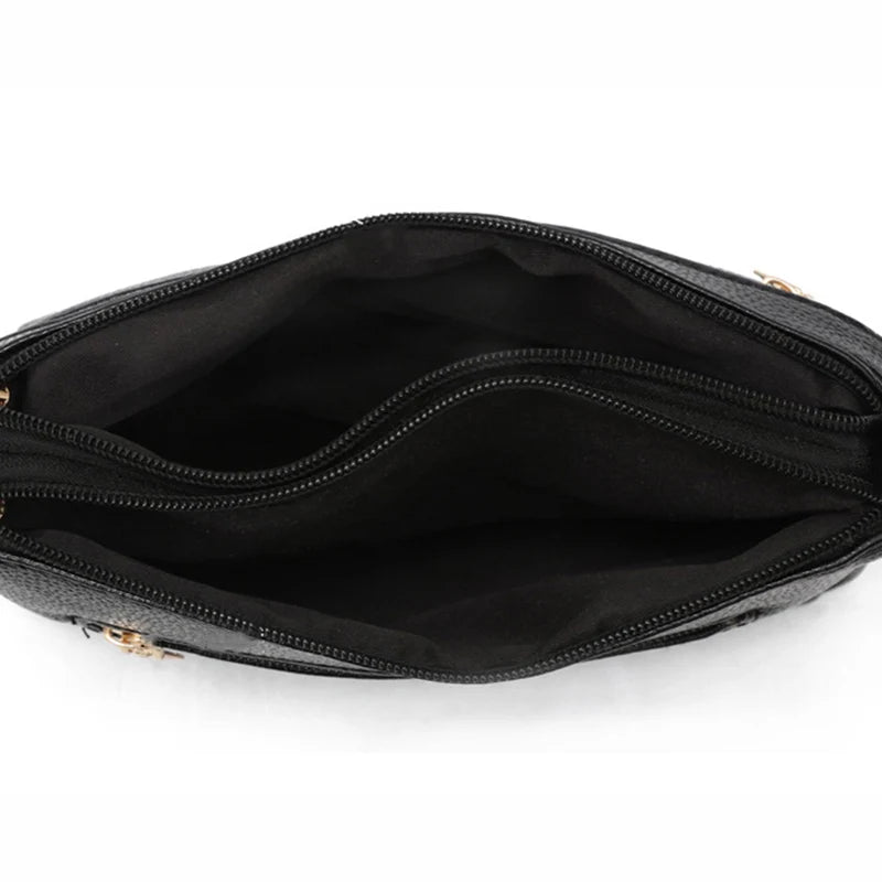 Women's Small Crossbody Clutch Bag PU Leather Shoulder Messenger