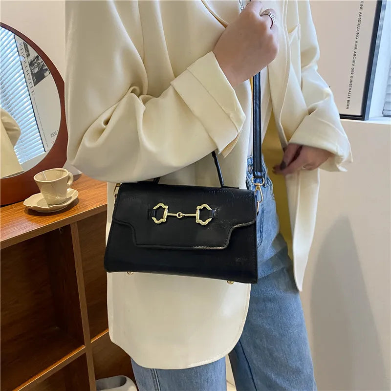 Women's PU Leather Crossbody Bag Shoulder Messenger Solid