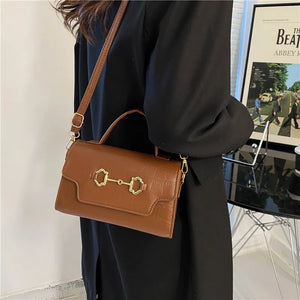 Women's PU Leather Crossbody Bag Shoulder Messenger Solid