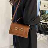 Women's PU Leather Crossbody Bag Shoulder Messenger Solid