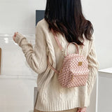 Mini School Girl Backpack Women PU Leather Shoulder Bag