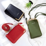 Matte Leather Crossbody Bag Women Mini Shoulder Messenger Clutch Purse Handbag