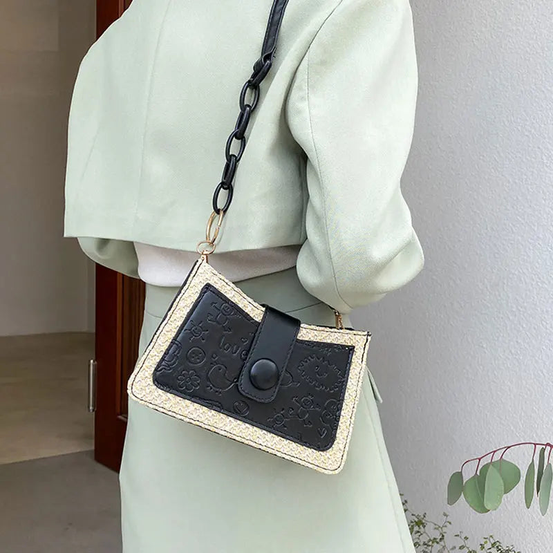 Small Handbags For Women Retro Woven Bag Crossbody Purse