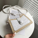 Small Handbags For Women Retro Woven Bag Crossbody Purse