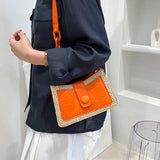 Small Handbags For Women Retro Woven Bag Crossbody Purse