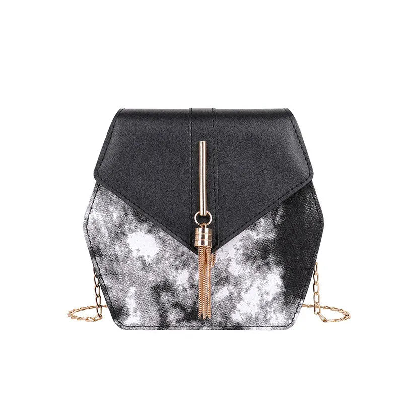 Small Square Leather Shoulder Bag Chain Strap Crossbody Phone Purse