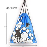 Cartoon Kids Backpack Waterproof Drawstring Bag Mochila Bags For Girls And Boys
