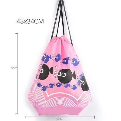 Cartoon Kids Backpack Waterproof Drawstring Bag Mochila Bags For Girls And Boys
