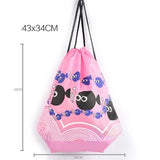 Cartoon Kids Backpack Waterproof Drawstring Bag Mochila Bags For Girls And Boys