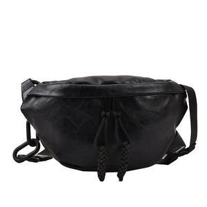 Soft Leather Waist Bag Ladies Fanny Pack High Shoulder Belt Purse