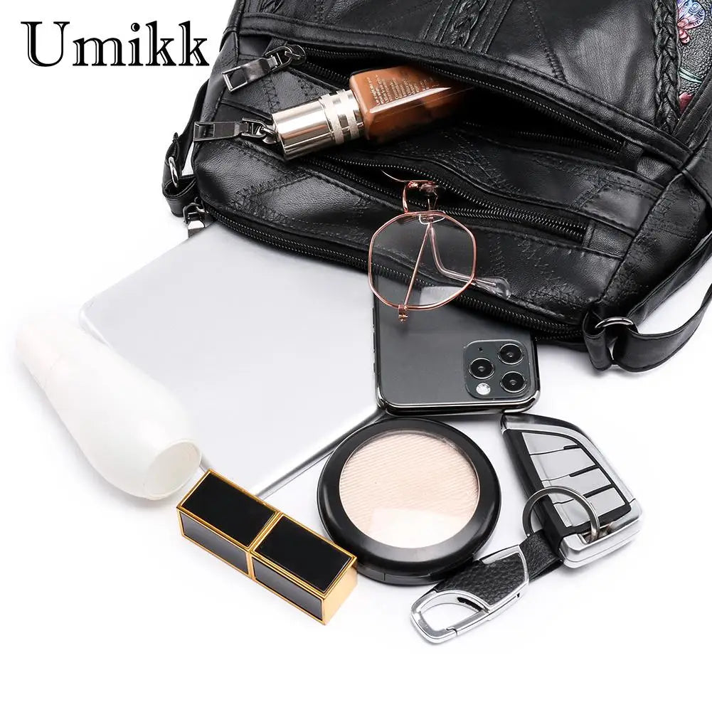 Flower Printed Crossbody Bag for Women