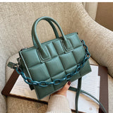 Soft Pu Leather Crossbody Women's Retro Chain Handbag