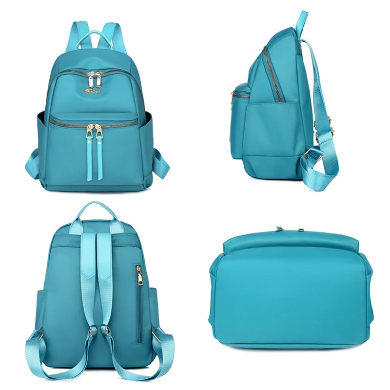 Oxford Women Shopping Backpack Large Capacity