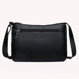 Braided Pocket Shoulder Bag PU Leather Clutch Totes