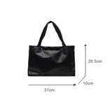 Solid Women Large Capacity Underarm Shoulder Handbags Totes Casual PU Leather