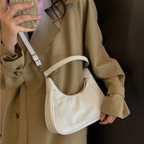 Solid Shoulder Bag Style Handbags Detachable Strap Crossbody Bags