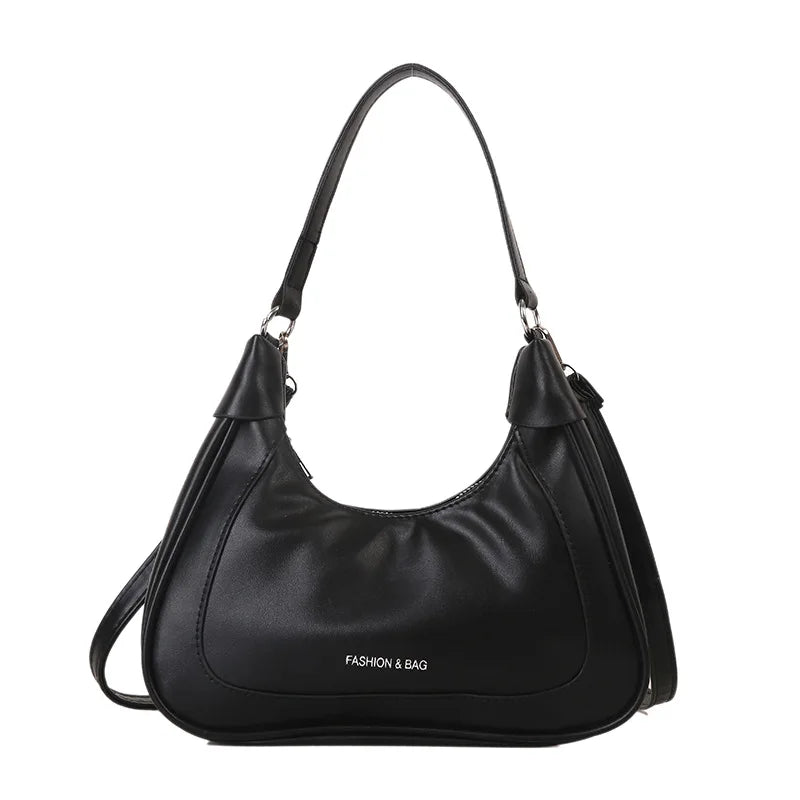 Solid Shoulder Bag Style Handbags Detachable Strap Crossbody Bags