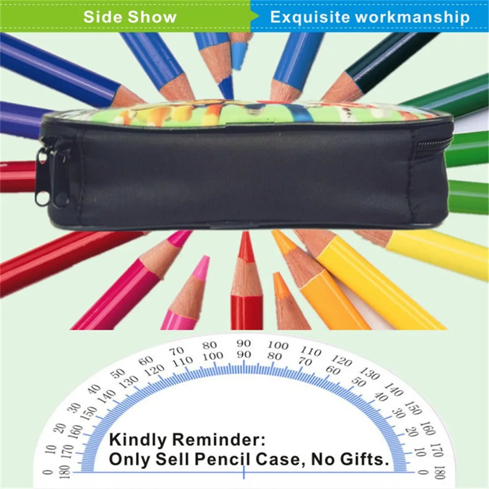 Son Goku Pencil Case Student School Anime Pen Box Multifunction Zipper Pen Bag