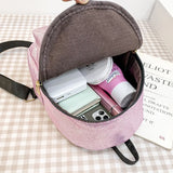 Sparkles Mini PU Leather Backpack for Girls - Pink