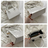 Bright Skin Square Shoulder Bag for Women