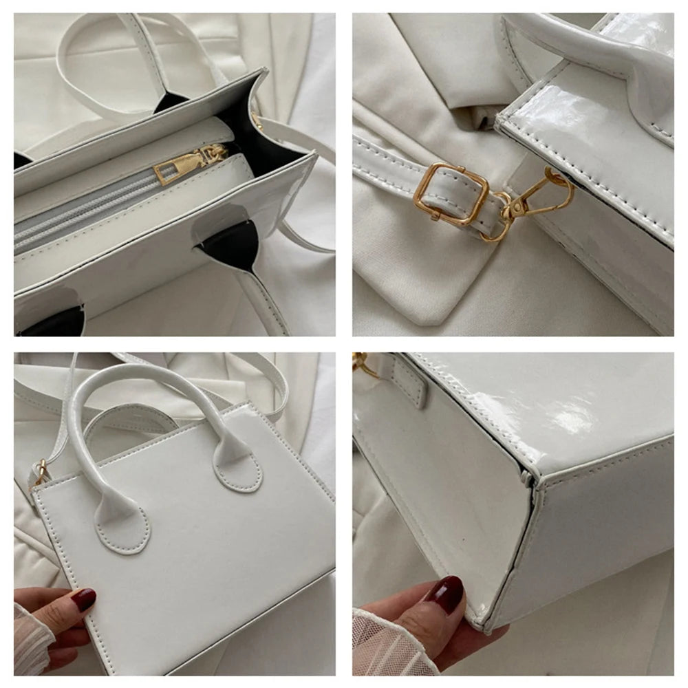 Bright Skin Square Shoulder Bag for Women