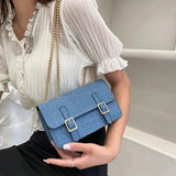 Small Leather Shoulder Bag Chain Strap Crossbody Purse