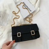 Small Leather Shoulder Bag Chain Strap Crossbody Purse