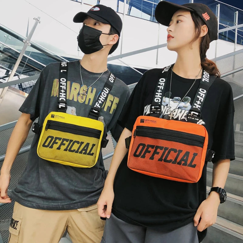 Streetwear Tactical Vest Hip Hop Chest Rig Bag