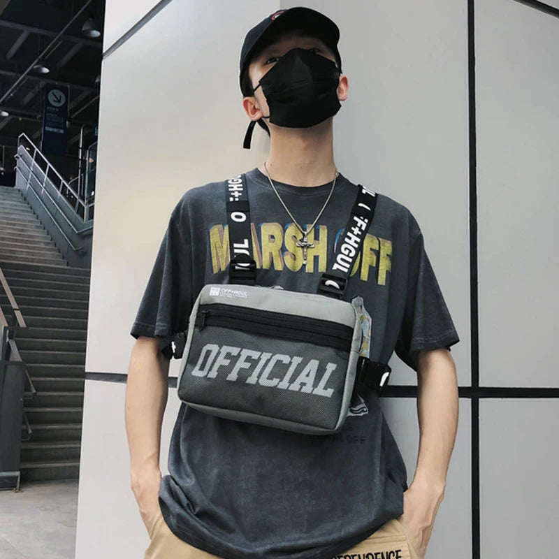 Streetwear Tactical Vest Hip Hop Chest Rig Bag