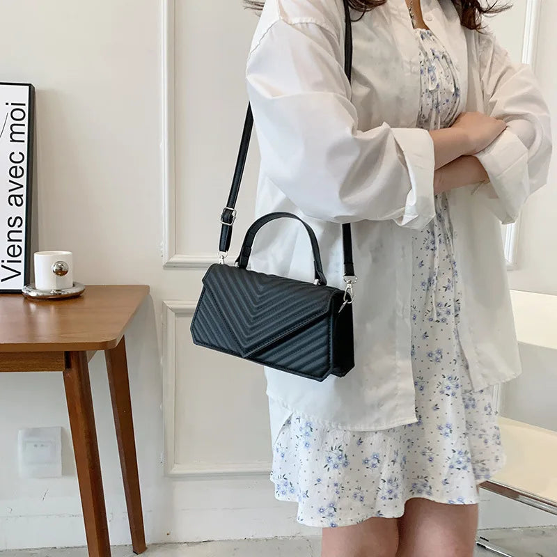 Striped Women's Shoulder Bag Small Crossbody Bags