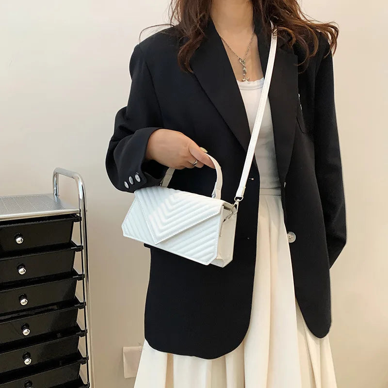 Striped Women's Shoulder Bag Small Crossbody Bags